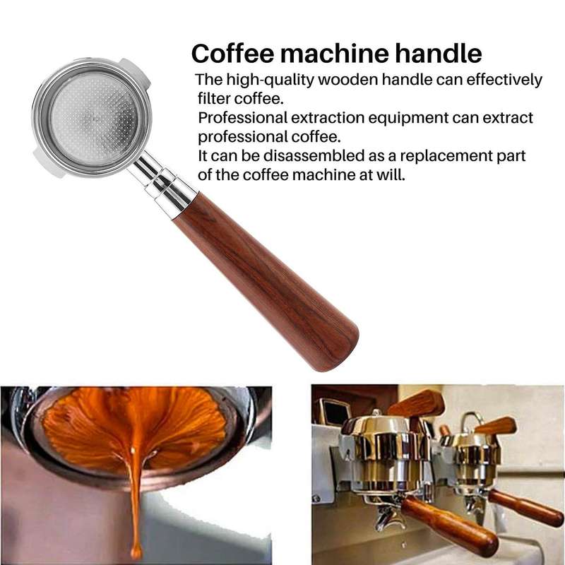 Coffee Bottomless Portafilter for Delonghi EC200/EC221/EC0310 Filter 51MM Replacement Filter Basket