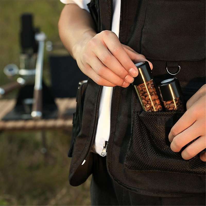 Coffee Beans Storage Container 8 Tubes with Exhaust Valve Food Storage for Tea Coffee Home Accessori