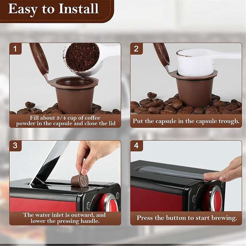 Coffee Capsule Filter for Coffee Machines Replacement for Capsules Refillable Coffee Filter Capsule