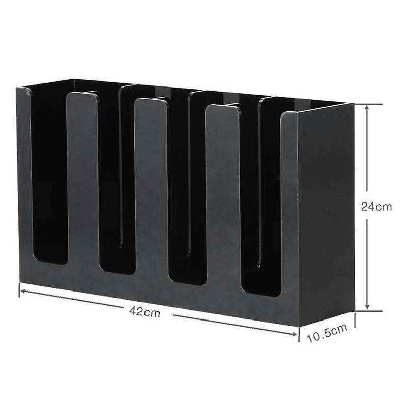 Coffee Cup and Lid Organizer Disposable Paper Cup Holder Dispenser, 4 Compartments