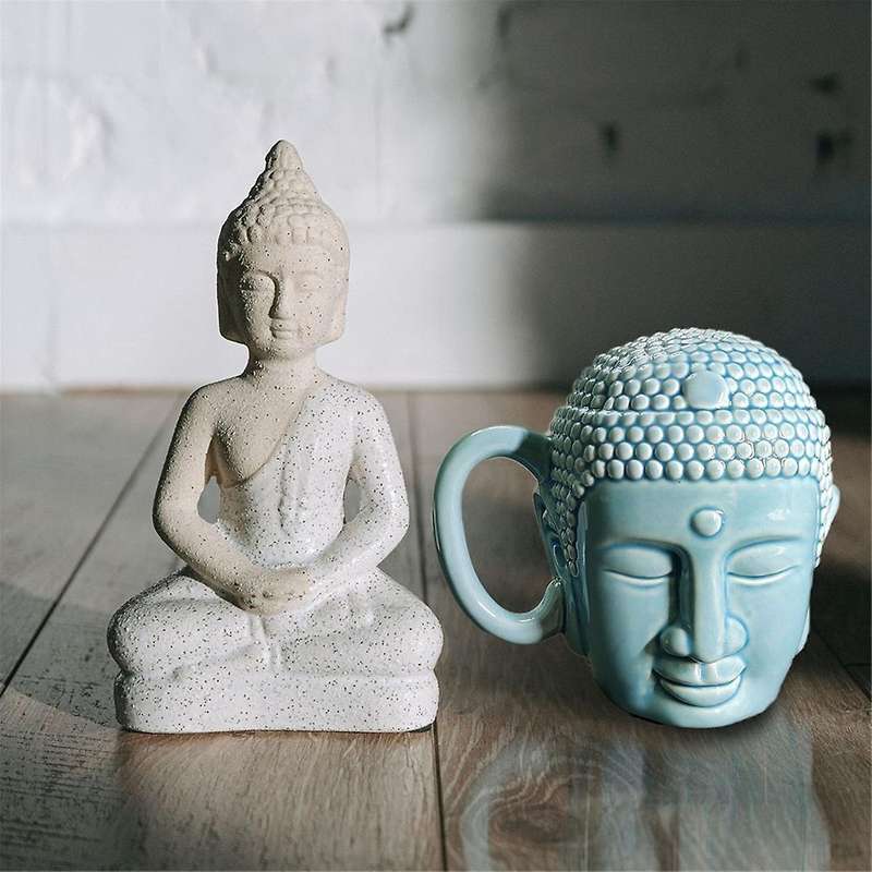 Coffee Cup Tathagata Buddha Shape Durable Buddha'S Head Cup Buddha Head Cup Ceramic Cup