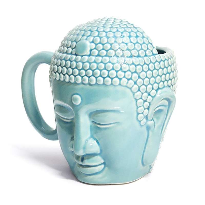Coffee Cup Tathagata Buddha Shape Durable Buddha'S Head Cup Buddha Head Cup Ceramic Cup
