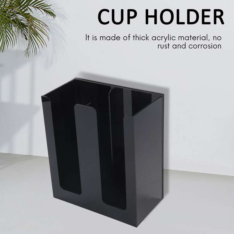 Coffee Cup&lid Sleeve Dispenser Cup Holder Cup Holder Two Cup Holder Paper Cup Storage Rack