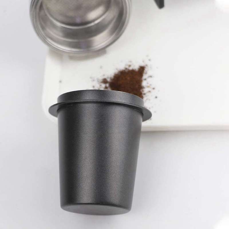 Coffee Dosing Cup, Stainless Steel Dosing Cup Powder Feeder Cup Part Espresso Coffee Machine Accesso