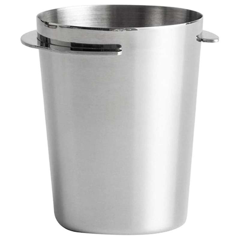 Coffee Dosing Cup, Stainless Steel Dosing Cup Powder Feeder Cup Part Espresso Coffee Machine Accesso