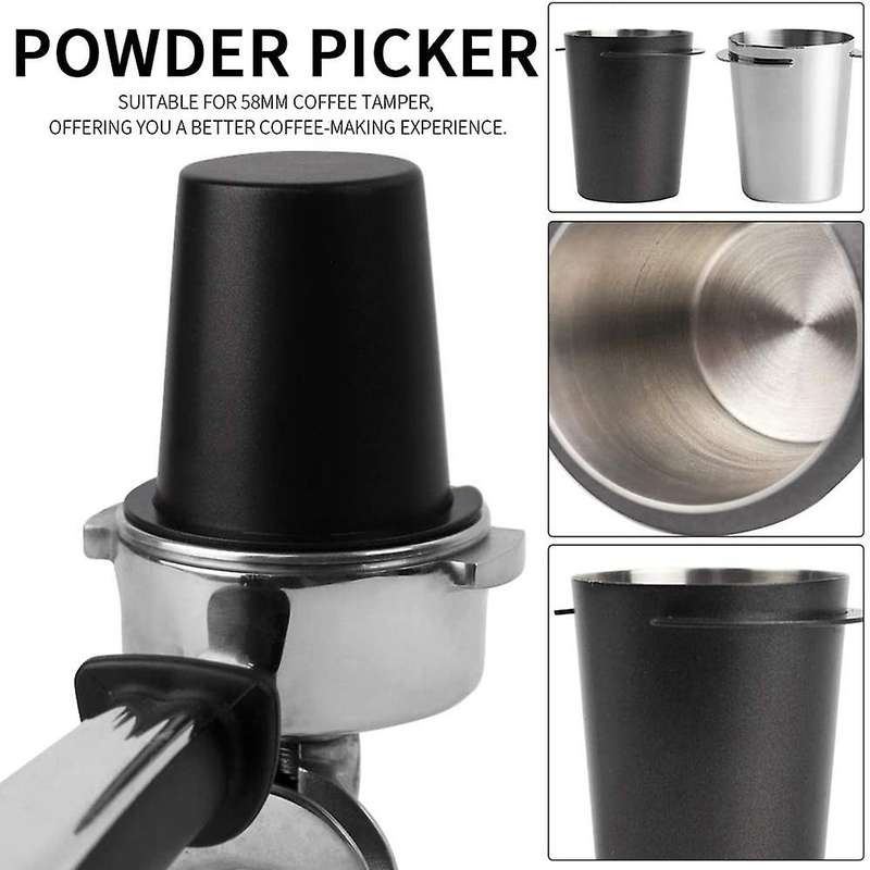 Coffee Dosing Cup, Stainless Steel Dosing Cup Powder Feeder Cup Part Espresso Coffee Machine Accesso