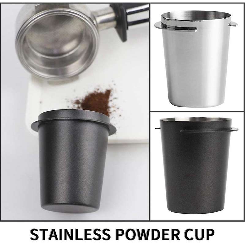 Coffee Dosing Cup, Stainless Steel Dosing Cup Powder Feeder Cup Part Espresso Coffee Machine Accesso