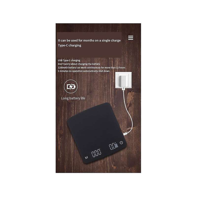 Coffee Electronic Scales Pour Coffee Electronic Drip Coffees Scale with Timer 2kg/0.1g Led Smart Kit