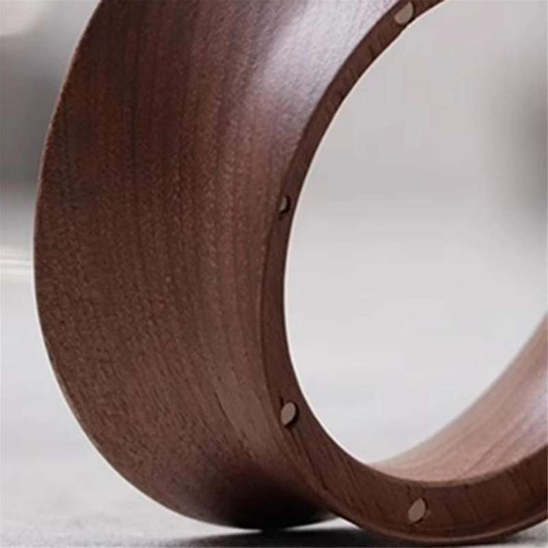 Coffee Dosing Ring Funnel Magnetic 51MM Walnut for E61 Portafilter Espresso Accessories