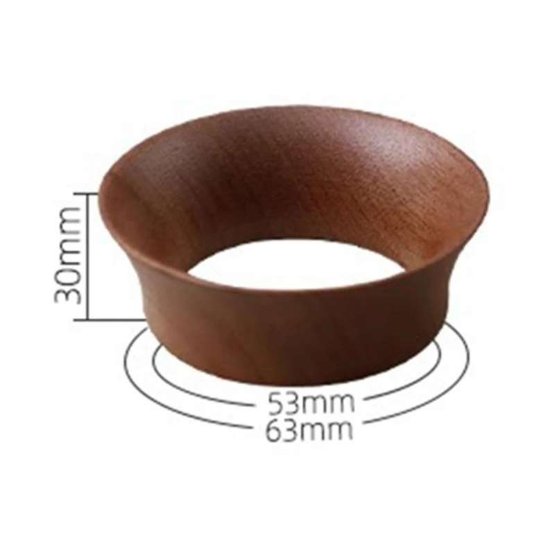 Coffee Dosing Ring Funnel Magnetic 51MM Walnut for E61 Portafilter Espresso Accessories