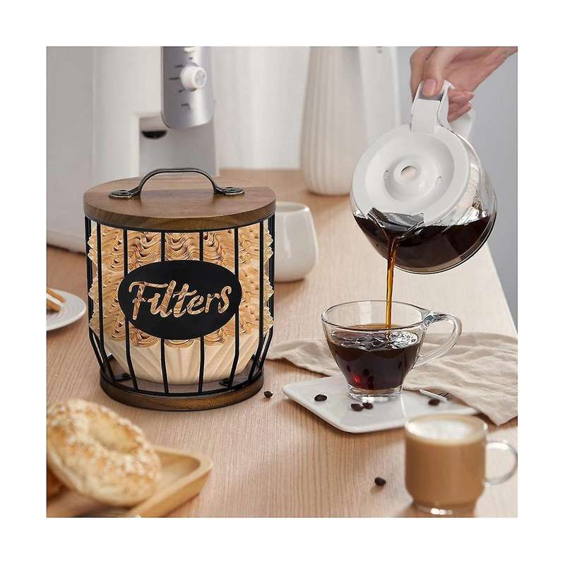 Coffee Filter Holder Storage for Coffee Bar Accessories Beautiful Coffee Filter Storage Container an