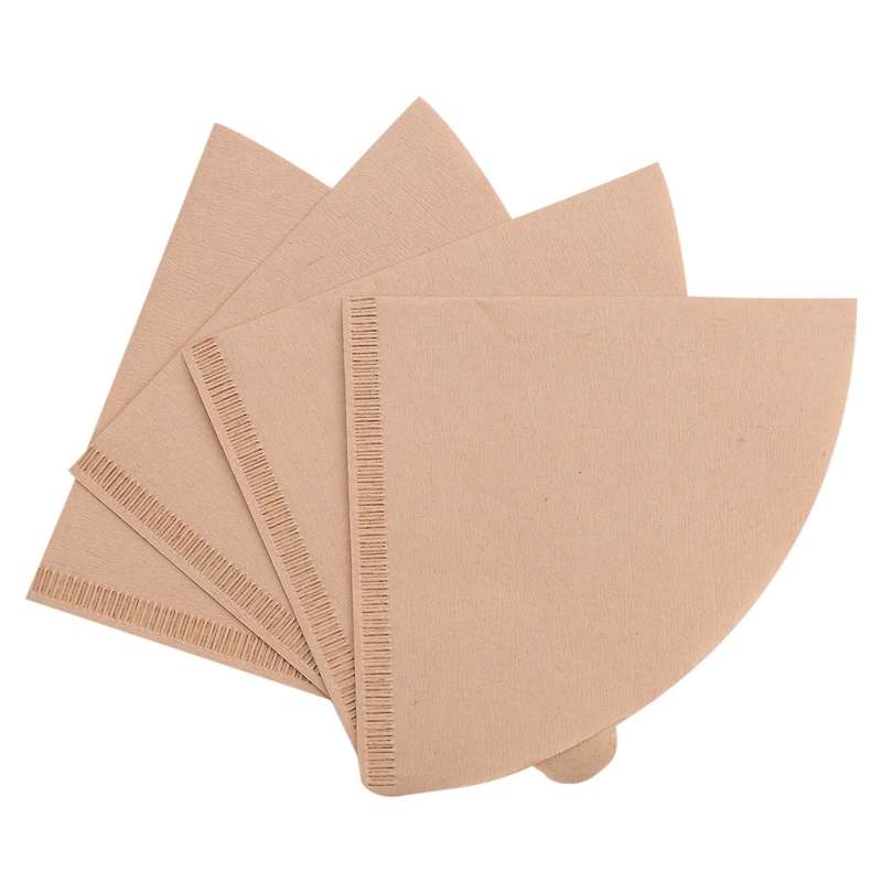 Coffee Filter , 200pcs V-shaped Disposable Unbleached Filter for , Coffee Dripper Cones(2-4 Cups)