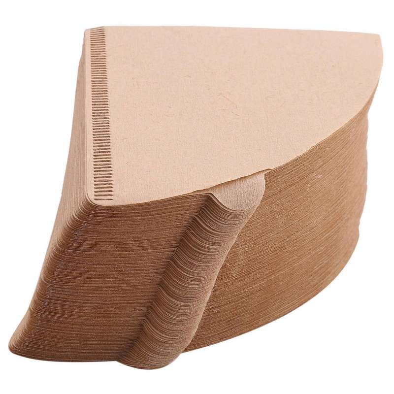 Coffee Filter , 200pcs V-shaped Disposable Unbleached Filter for , Coffee Dripper Cones(2-4 Cups)