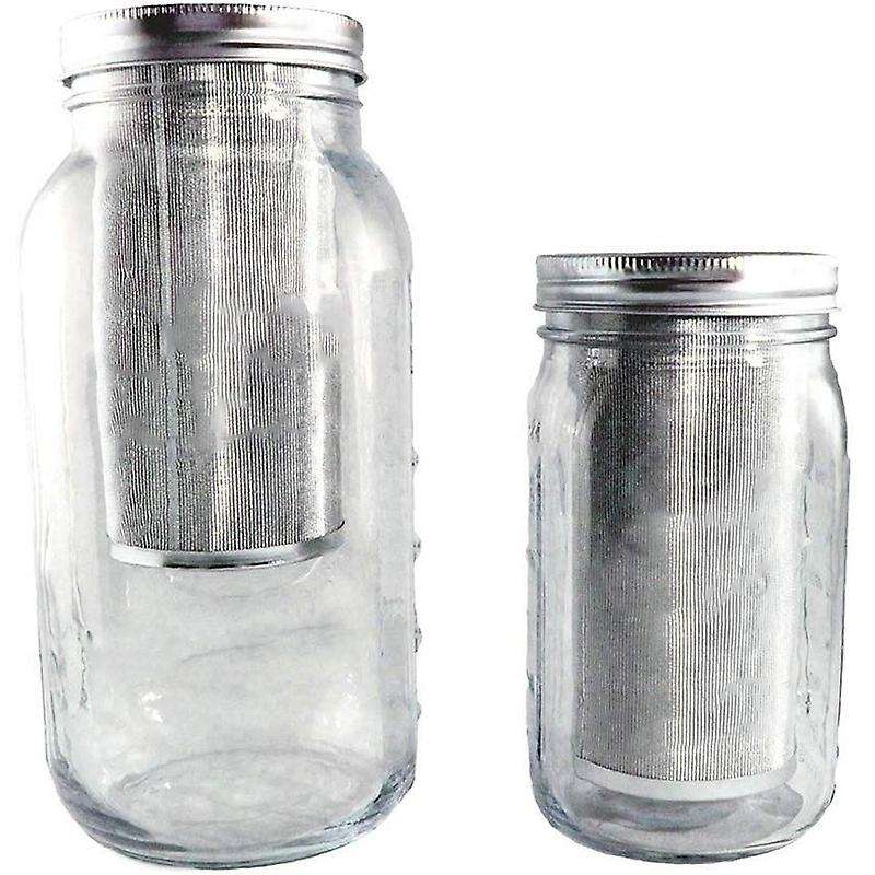 Coffee Filtesr for Wide Mouth Stainless Steel Ultra Fine Mesh Tea with Fruit Infuser Ice Coffee Mak