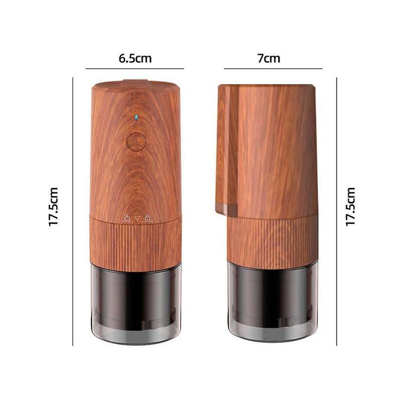 Coffee Grinder Electric Espresso Coffee Bean Grinder Powder Bin Retractable Automatic Portable Rech