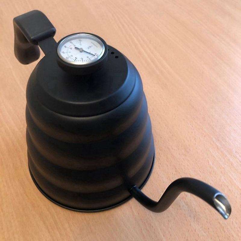 Coffee Kettle 1L Stainless Steel Pour over Coffee Pot Kettle Drip Kettle with Thermometer for Home O