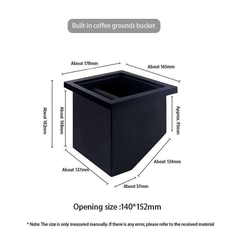 Coffee Grounds Box, Embedded Inclined Mouth Knocking Box, Coffee Waste Powder Knocking Box, Bar Coff