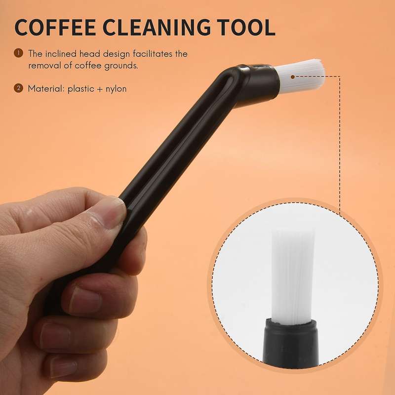 Coffee Machine Cleaning Brush Plastic Handle with Nylon Bristles Brush Espresso Brush Coffee Cleanin