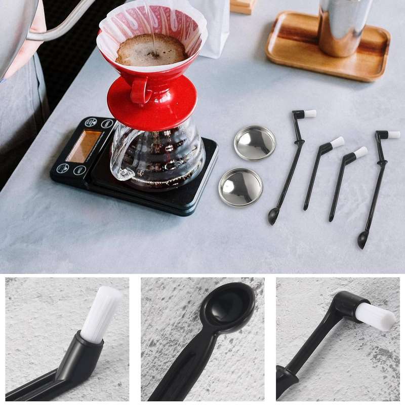 Coffee Machine Cleaning Set,coffee Machine Brush Back Flush Insert Metal Blind Filter 58 Mmfor Espr