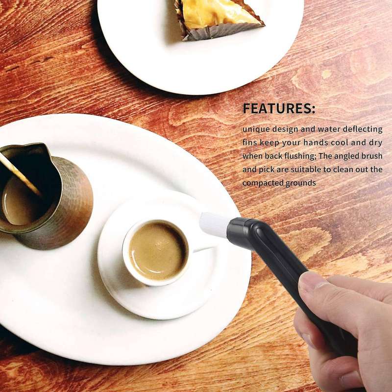 Coffee Machine Cleaning Set,coffee Machine Brush Back Flush Insert Metal Blind Filter 58 Mmfor Espr