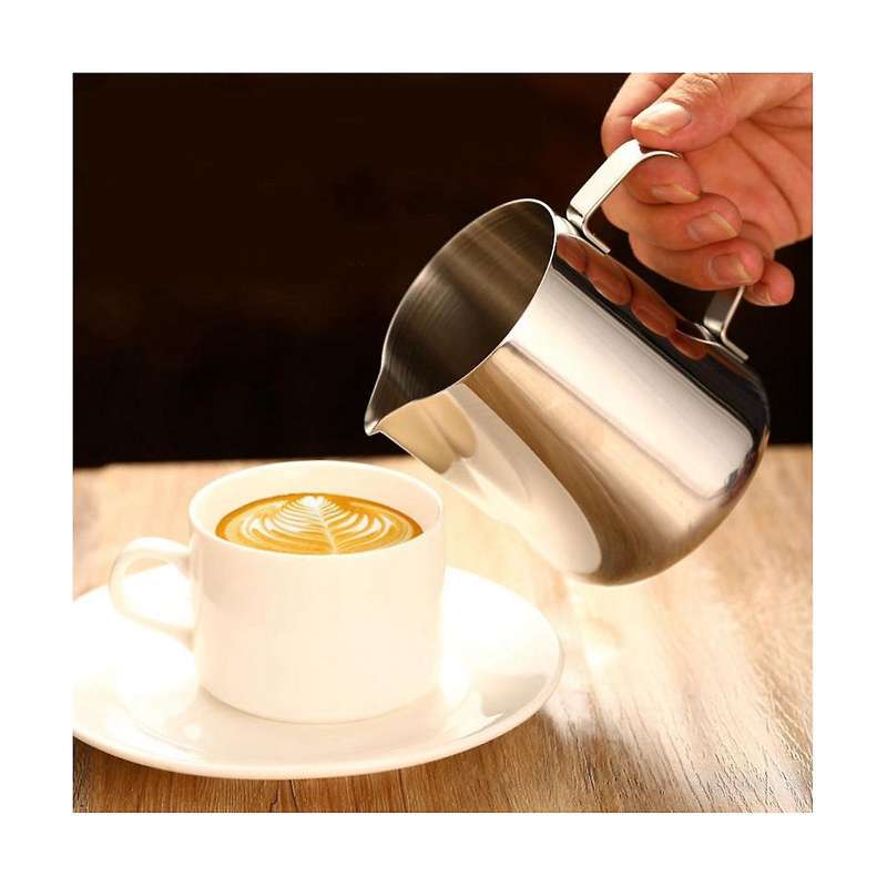 Coffee Latte Cup 304 Stainless Steel Electroplated Pointed Mouth Italian Whipped Milk Latte Cup Mil