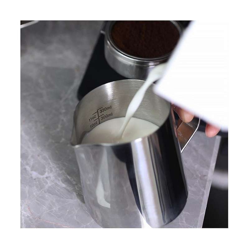 Coffee Latte Cup 304 Stainless Steel Electroplated Pointed Mouth Italian Whipped Milk Latte Cup Mil