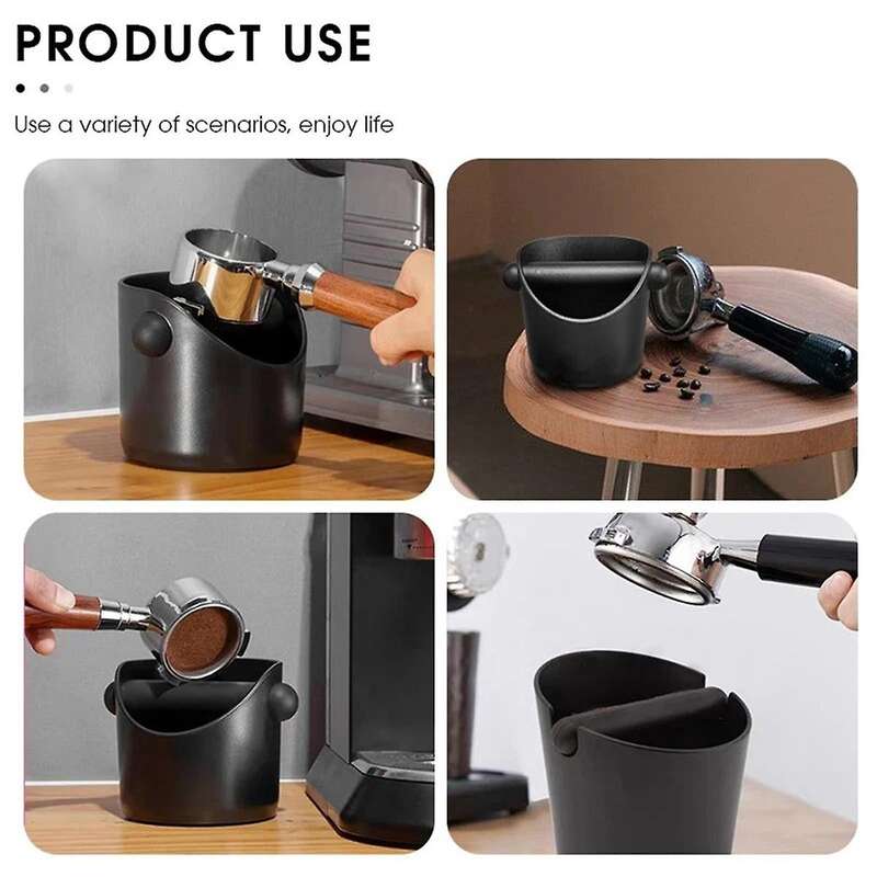 Coffee Knock Box Espresso Dump Bin for Coffee Grounds