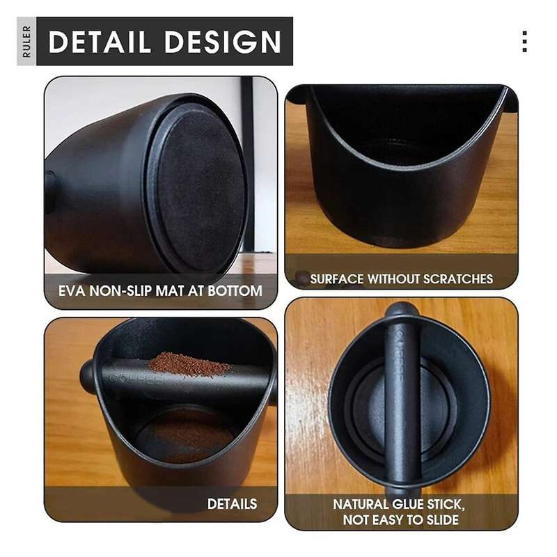 Coffee Knock Box Espresso Dump Bin for Coffee Grounds
