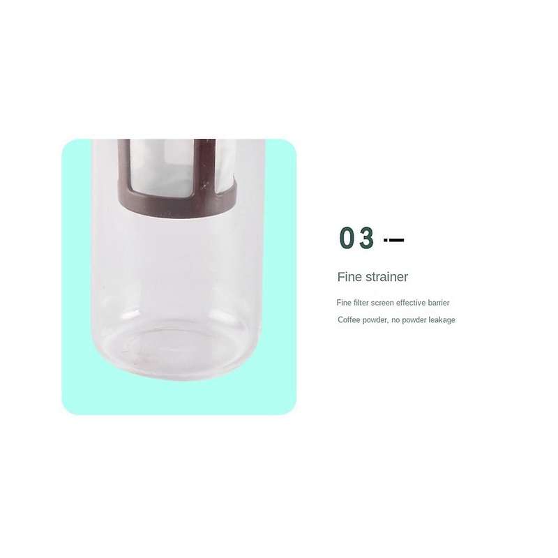 Coffee Maker, Cold Brew, Black, 800ml Coffee Pot Suitable for Business, Family, School and Office