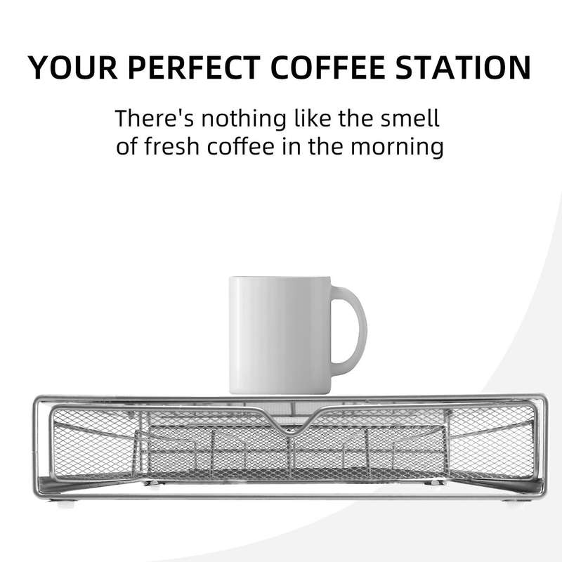 Coffee Pod Holder Coffee Pods Drawer for 36 Capsule Coffee Capsule Holder Coffee Storage Pods Metal