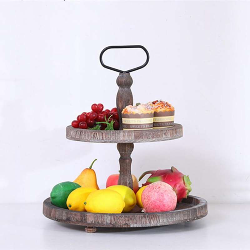 Coffee Party Dining Room Table Tea Home Decorative Organizer Breakfast for Kitchen Countertop Wood T