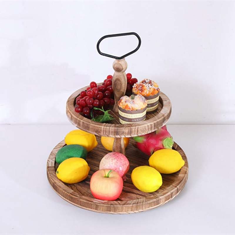 Coffee Party Dining Room Table Tea Home Decorative Organizer Breakfast for Kitchen Countertop Wood T