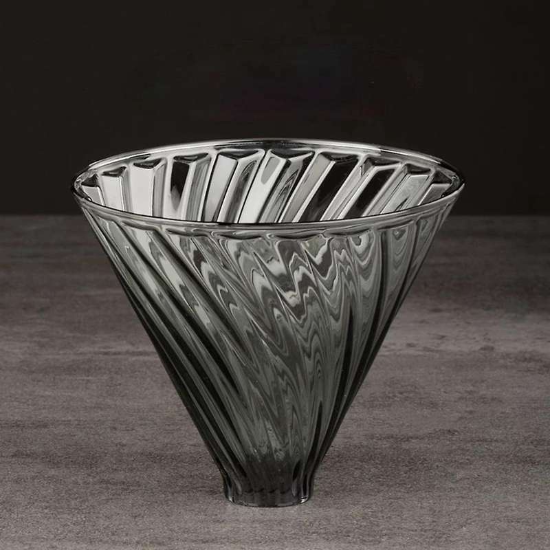 Coffee Obsidian Diamond Hand-Brewed Coffee Sharing Pot Filter Cup with Wood Stand Cloud Hand-Brewed