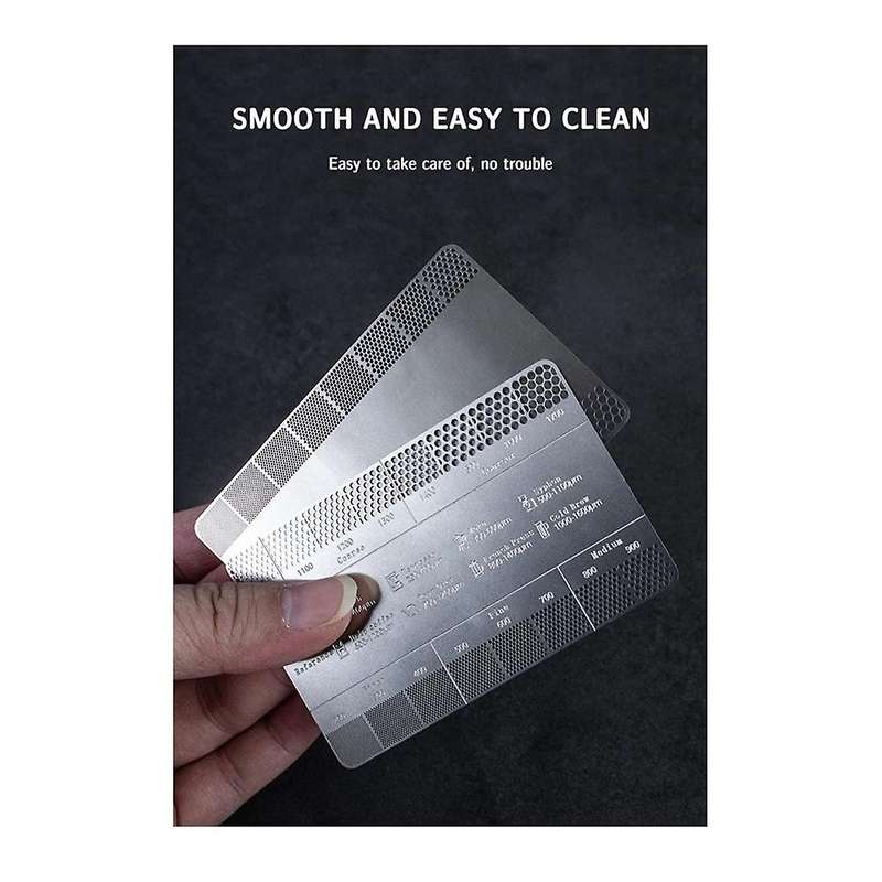 Coffee Powder Grinding Thickness Reference Comparison Card Grinder Grinding Powder Thickness Compari