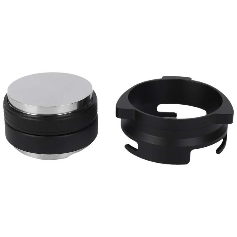Coffee Ring,54mm Espresso Dosing Funnel Universal Coffee Receiving Dosing Ring Coffee Machine Silve
