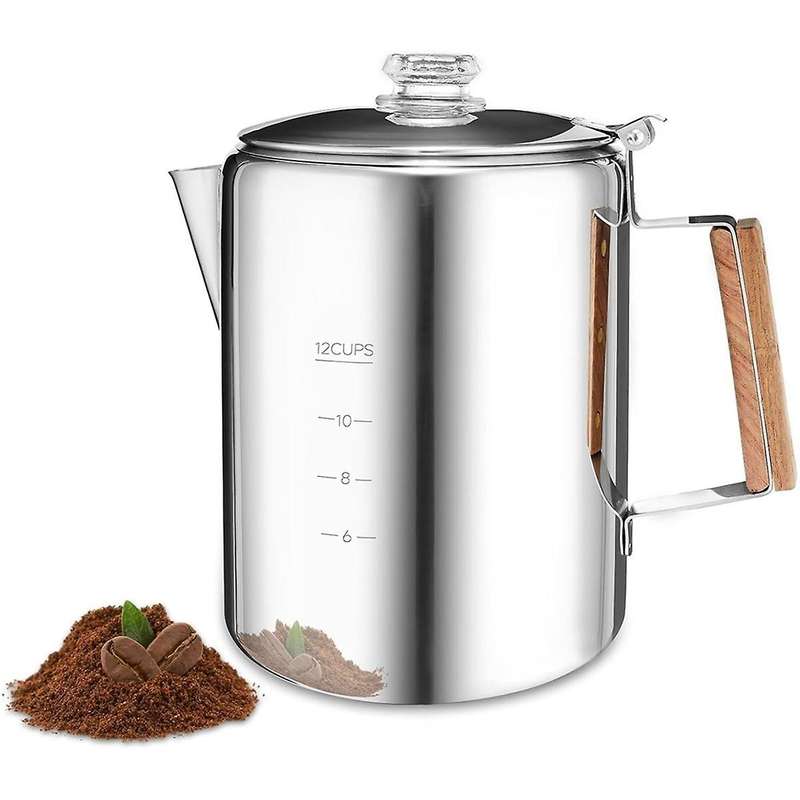 Coffee Pot Stovetop Coffee Maker Percolator Campfire Coffee Pot Stainless Steel Coffee Pot Camping O