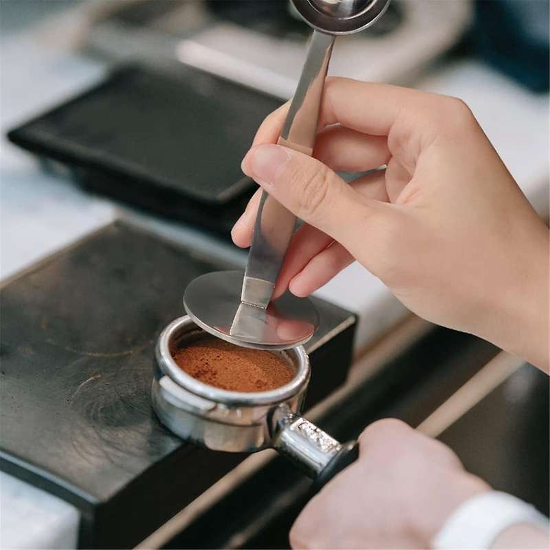 Coffee Spoon Tool Kit Coffee Tamper Spoon Stirring Spoon Coffee Art Pen Dual Head Coffee Tamping Sc