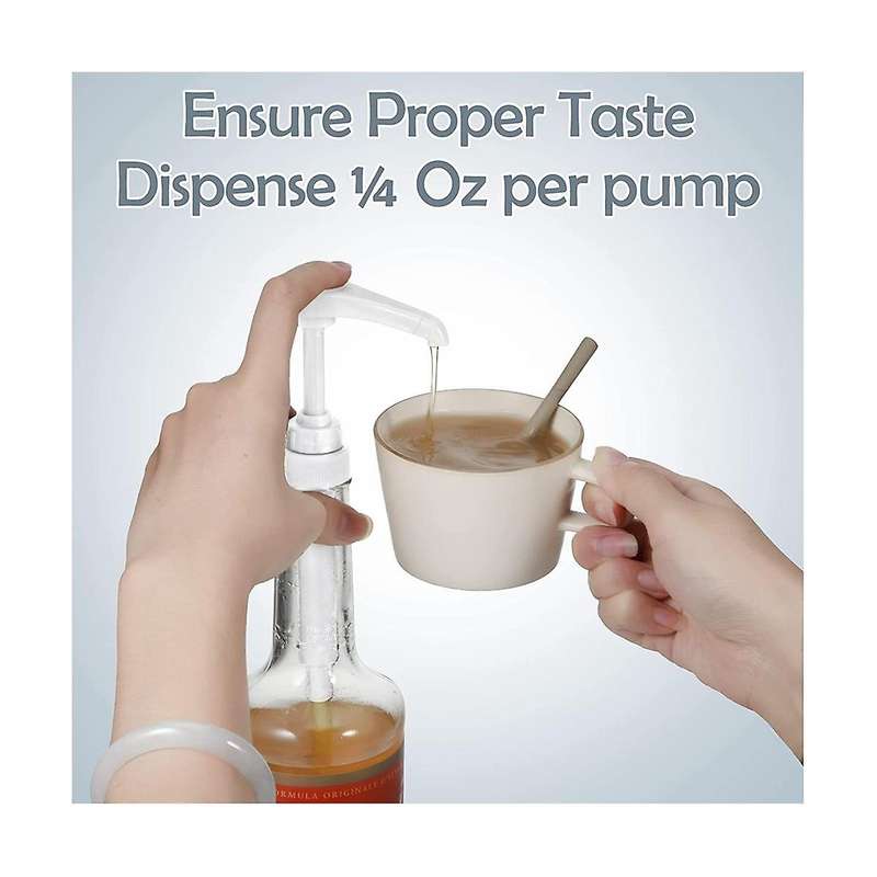 Coffee Syrup Pump Dispenser for Coffee Syrup Fits 750ml/25.4 Oz Skinny, for Adding Syrup to Coffee