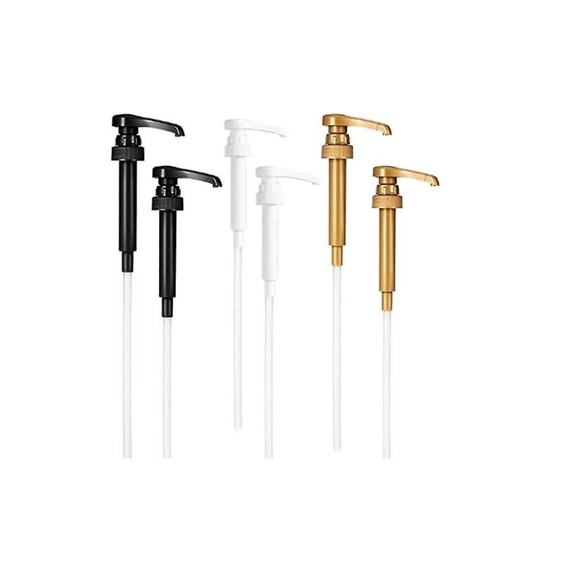 Coffee Syrup Pump Dispenser, 6 Pack Syrup Pump for 750ml/25.4 Oz Syrup , 3colors Pumps for Coffee S
