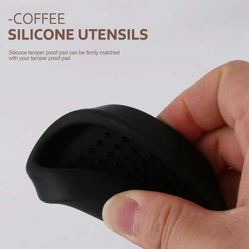 Coffee Tamper, Espresso Coffee Press 49mm Tamper Coffee with Silicone Tamper Mat