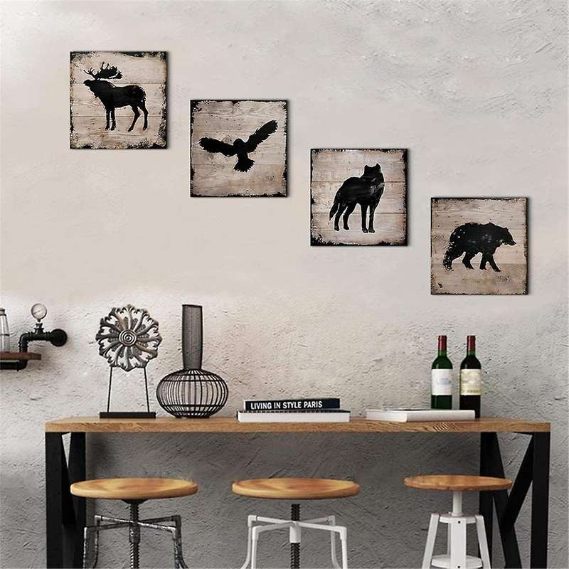 Coffee Wall Art Restaurant Hanging Painting Retro Painting Living Room Decoration Painting