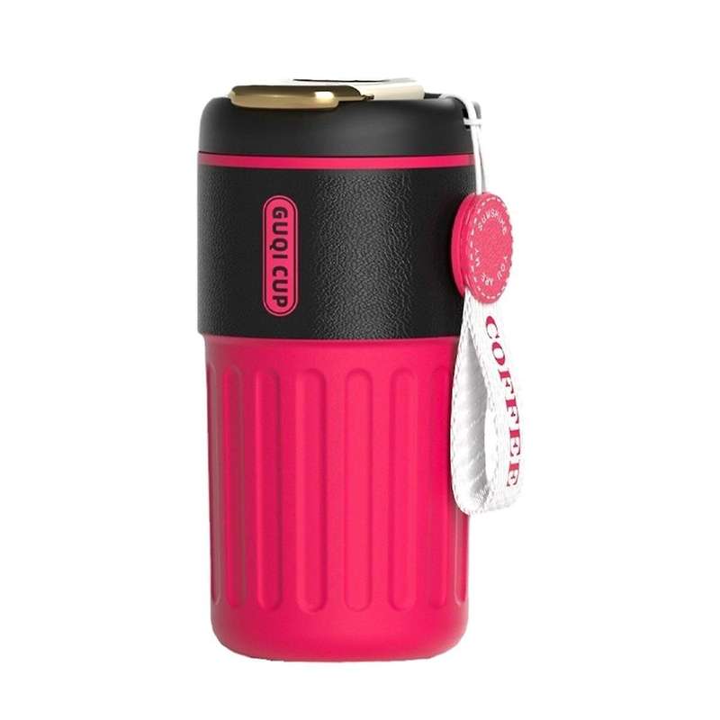 Coffee with Temperature Display, Portable Reusable Stainless Steel Coffee Cup, Leak-proof Lid, Easy