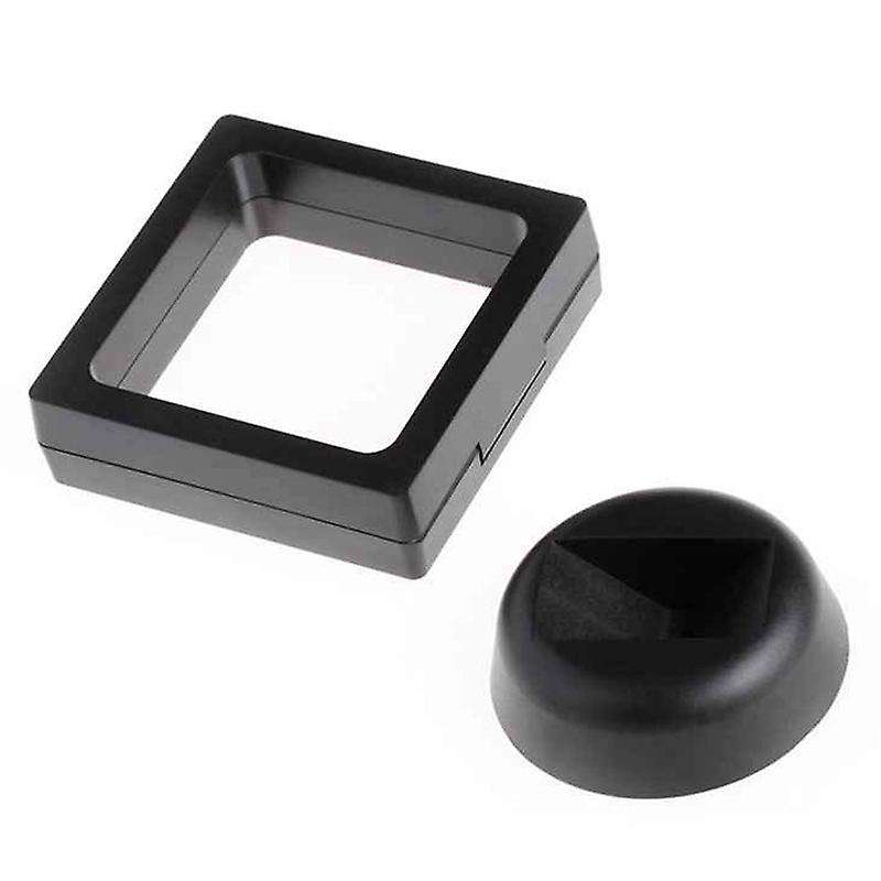 Coin Display Box - 20 3D Floating Frame Display Holder with Stands for , AA Medallions, Jewelry, Bl