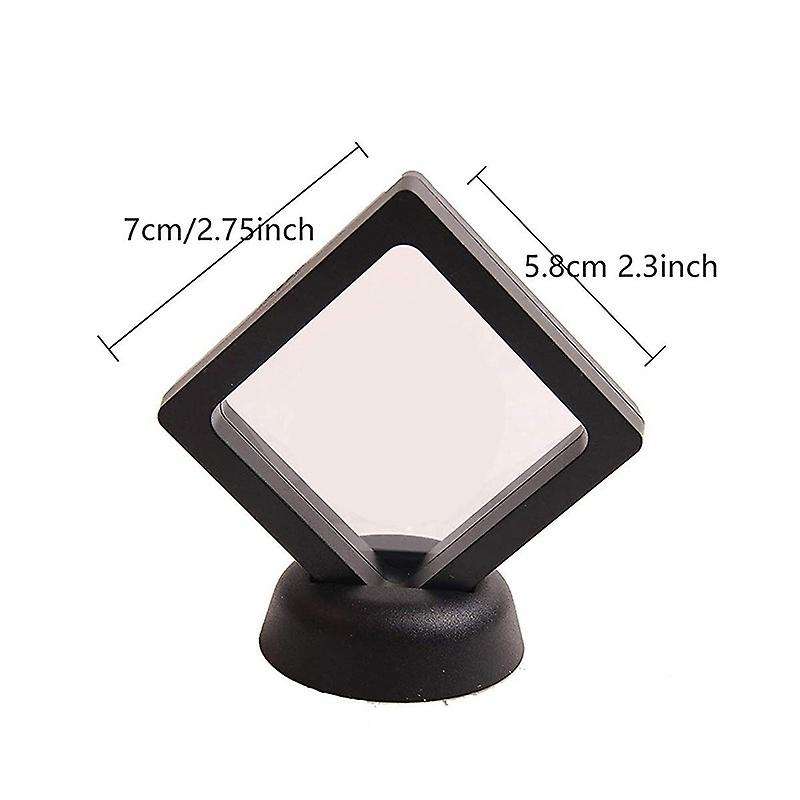 Coin Display Box - 20 3D Floating Frame Display Holder with Stands for , AA Medallions, Jewelry, Bl