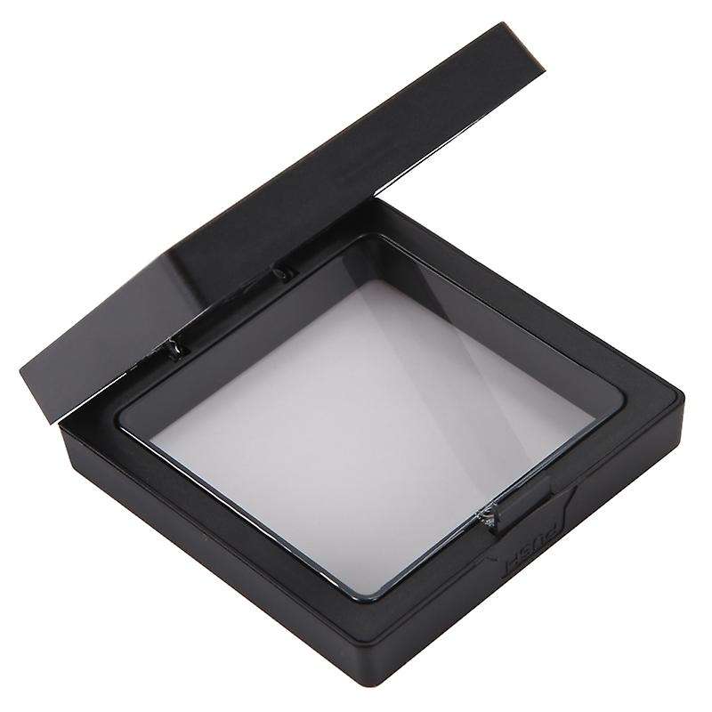 Coin Display Box - Set Of 30 Frame Display Holder with Stands Black