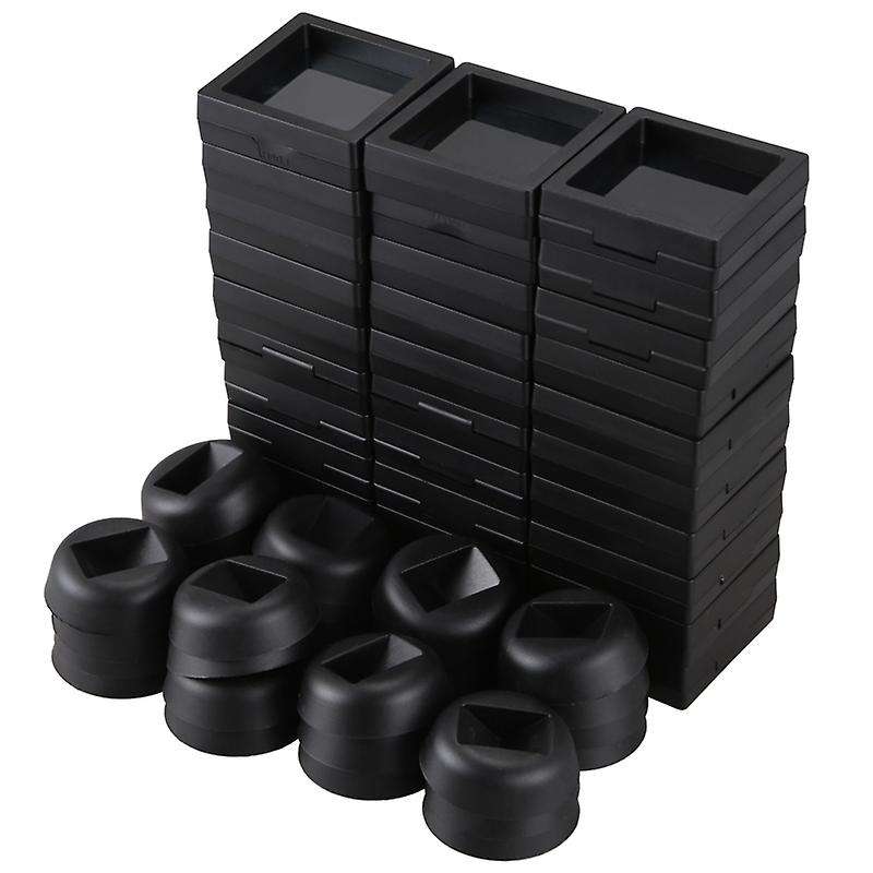 Coin Display Box - Set Of 30 Frame Display Holder with Stands Black