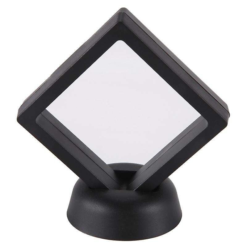 Coin Display Box - Set Of 30 Frame Display Holder with Stands Black