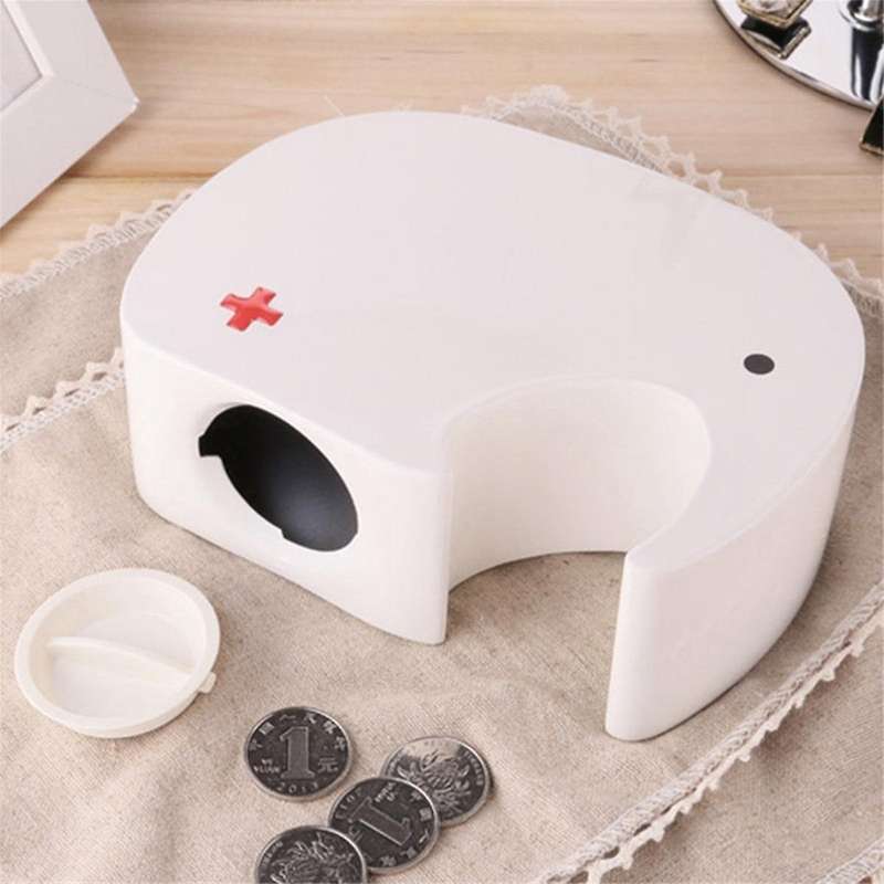 Coin Piggy Bank for Kids Box Metal Elephant Commemorative Money Bank Saving Box Children's Gifts