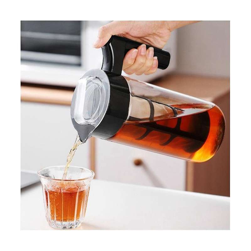 Cold Brew Coffee Maker, Glass Iced Coffee Maker and Tea Infuser with Leak-proof Pitcher with Mesh F