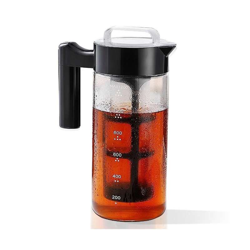 Cold Brew Coffee Maker, Glass Iced Coffee Maker and Tea Infuser with Leak-proof Pitcher with Mesh F